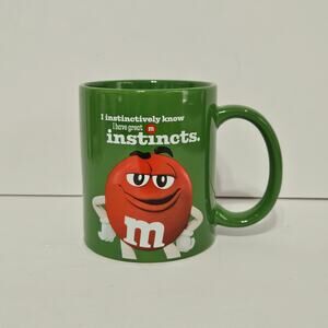 M&M Red Coffee Mug Mars Instincts Tea Mug Candy Mug Green Red Hot Chocolate